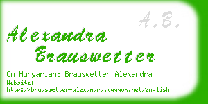 alexandra brauswetter business card